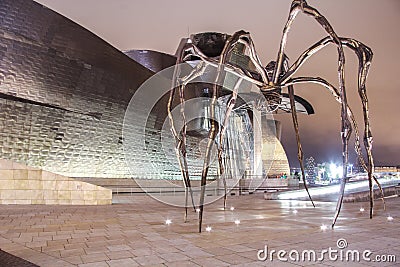 Art at Guggenheim Museum - Bilbao Editorial Stock Photo